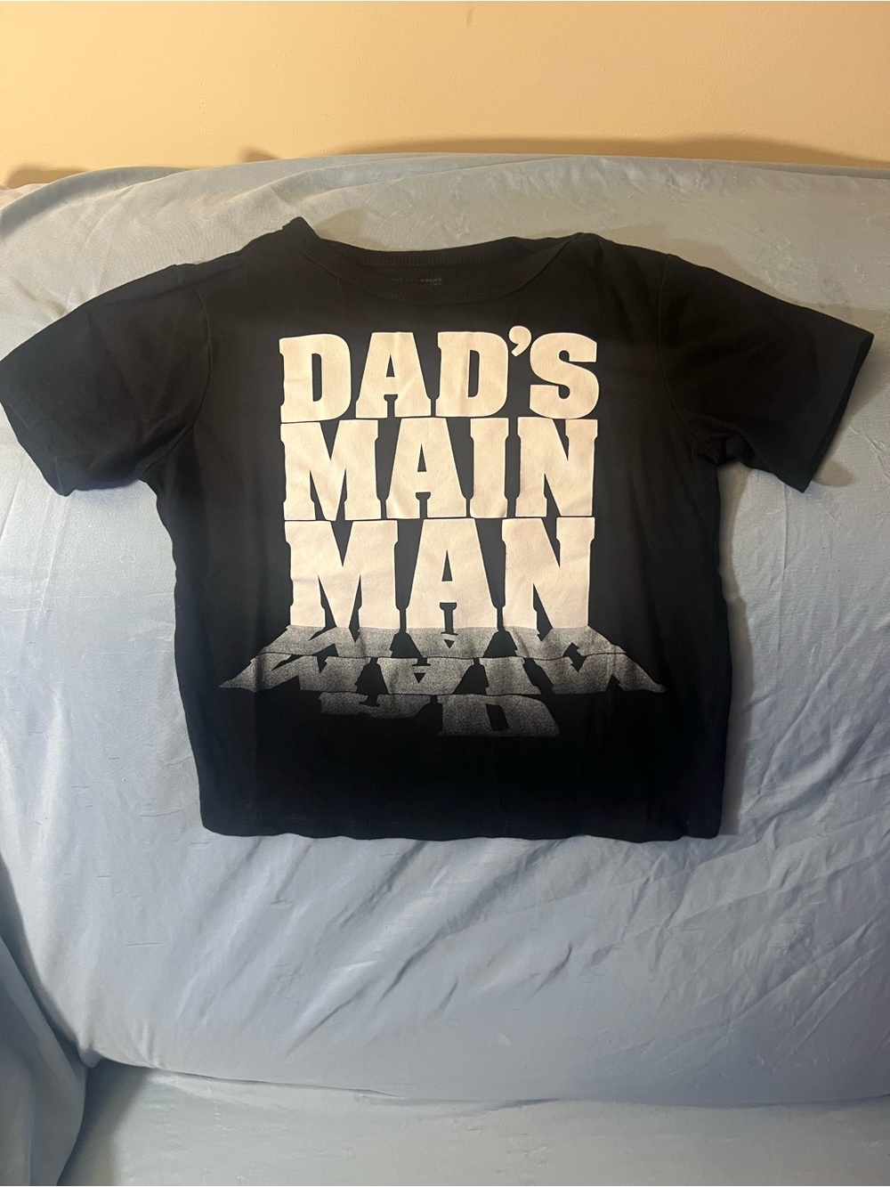 The Children's Place Black 'Dad's Main Man' Graphic Short Sleeve Tee